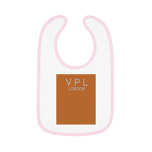 Load image into Gallery viewer, Baby Contrast Trim Jersey Bib Autumn Maple
