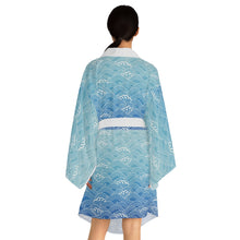 Load image into Gallery viewer, Long Sleeve Kimono Robe Waves
