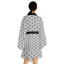 Load image into Gallery viewer, Asanoha Long Sleeve Kimono Robe

