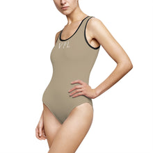 Load image into Gallery viewer, V P L Women&#39;s Classic One-Piece Swimsuit Sand
