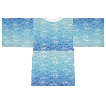 Load image into Gallery viewer, Long Sleeve Kimono Robe Waves
