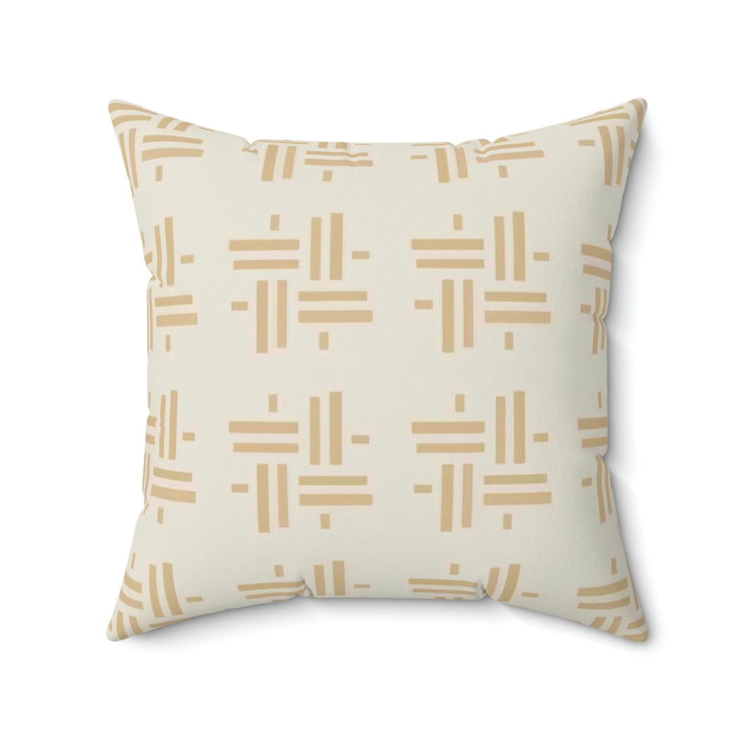 Faux Suede Square Pillow