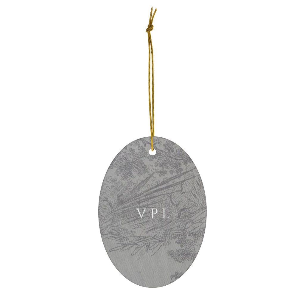 Ceramic Ornament, 1-Pack Ultimate Gray